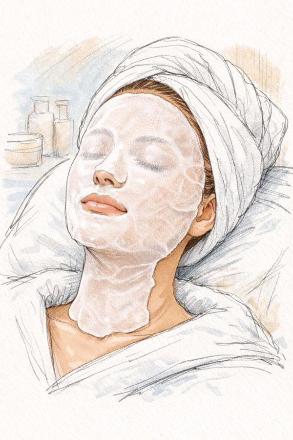 Kollagenfleece Maske